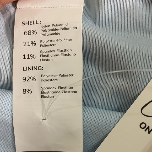 New Cupshe Navy Blue Denim‎ Jean Print Bikini Set S/M - Picture 6 of 9